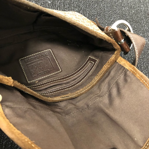 Coach Signature Jacquard & Suede Soho Flap Purse - Picture 5 of 6